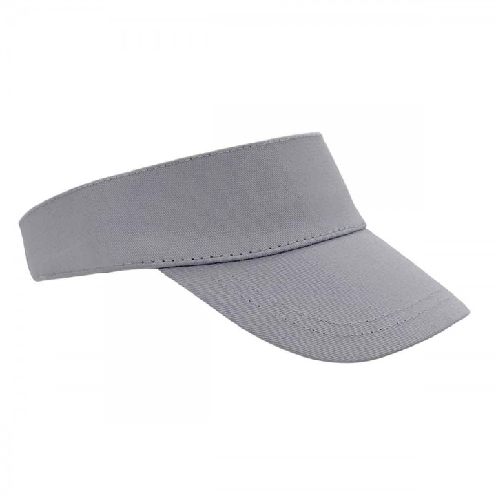 Gri Pamuk Gabardin Silver Visor Promosyon Vizör Şapkası